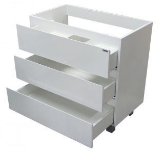 Напольная тумба под раковину Эстет Bali New ФР-00009968 90см три ящика белый